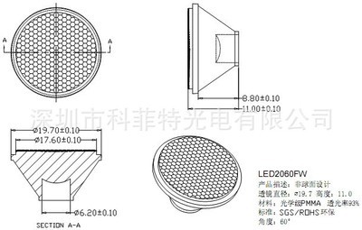 供應(yīng)仿流明2060珠面LED透鏡 產(chǎn)品特性、應(yīng)用與供應(yīng)商解析